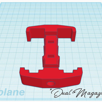 Small Dual Magazine holder m4 3D Printing 213427