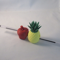 PPAP 3D Printed Pen-Pineapple-Apple-Pen holder - Thumbnail 1