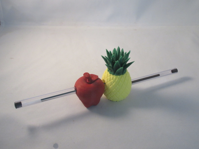 PPAP 3D Printed Pen-Pineapple-Apple-Pen holder