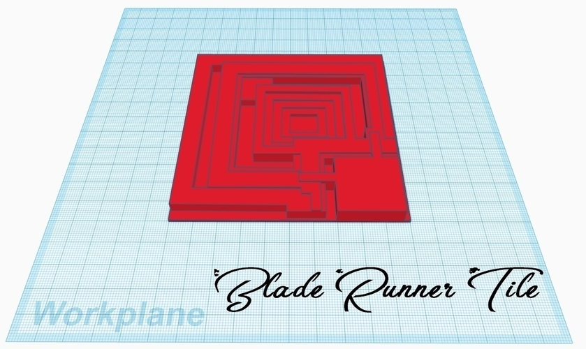 Blade runner Tile 3D Print 213439