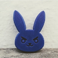 Small Dva's Bunny Symbol 3D Printing 213452