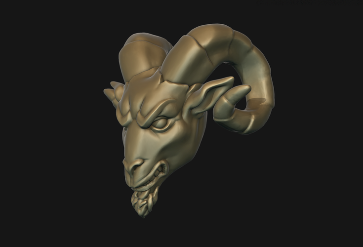 Ram head 3D Print 213472