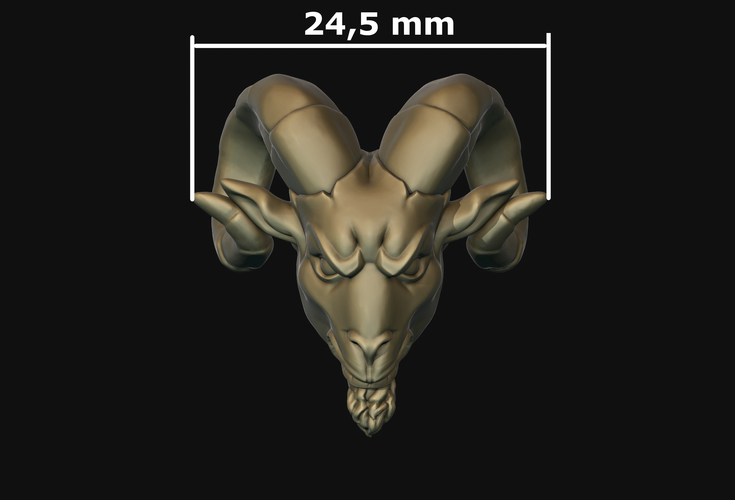 Ram head 3D Print 213490