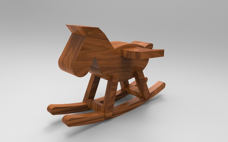 Rocking horse 3D Print 21350
