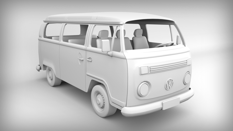 Volkswagen Kombi 2003  3D Print 213519