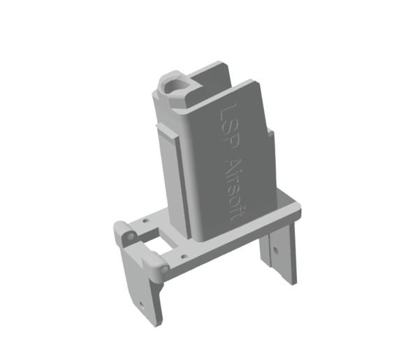 Evo Mag adaptor for battleaxe drummag 3D Print 213524
