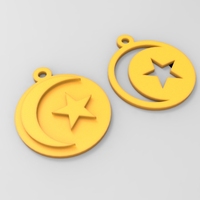 Moon & Star pendants - Thumbnail 1