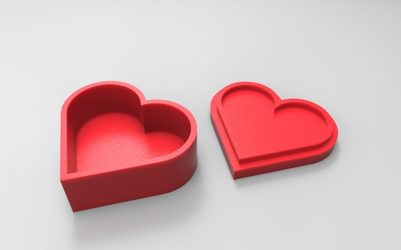 Heart jewelry box