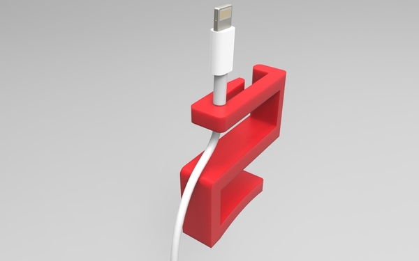 Charger wire holder