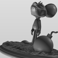 Small Dangermouse  3D Printing 213688