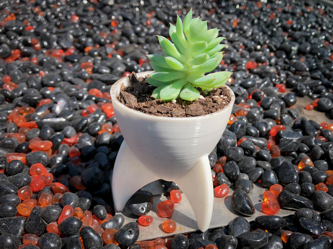 Retro Rocket Planter / Pencil Cup 3D Print 213720