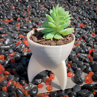 Retro Rocket Planter / Pencil Cup - Thumbnail 3
