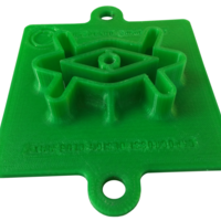 Romboid extruder die 4"x4" (hollow) for ceramics - Thumbnail 1