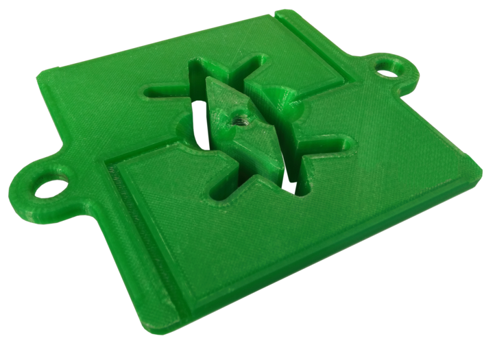 Romboid extruder die 4"x4" (hollow) for ceramics 3D Print 213726