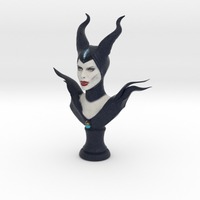 Small Maleficent Bust 3D Printing 21381