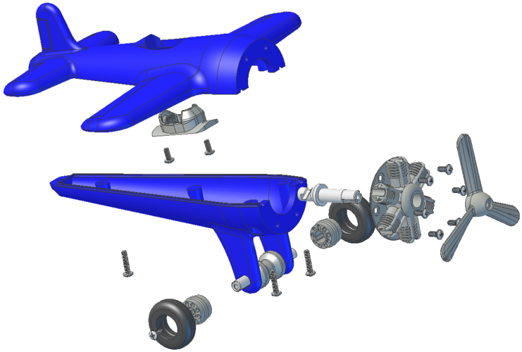 Toy Airplane 3D Print 213852