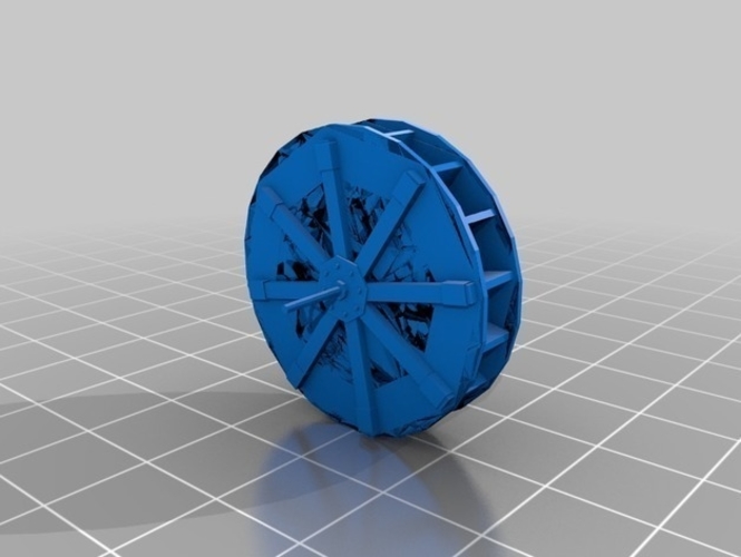 Water Wheel 3D Print 213869