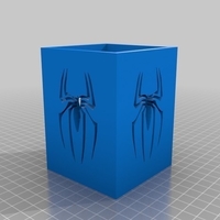 Small Spiderman Pen Pot 3D Printing 213870