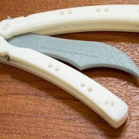 100% 3D printed butterfly knife (works 100%) - Thumbnail 2