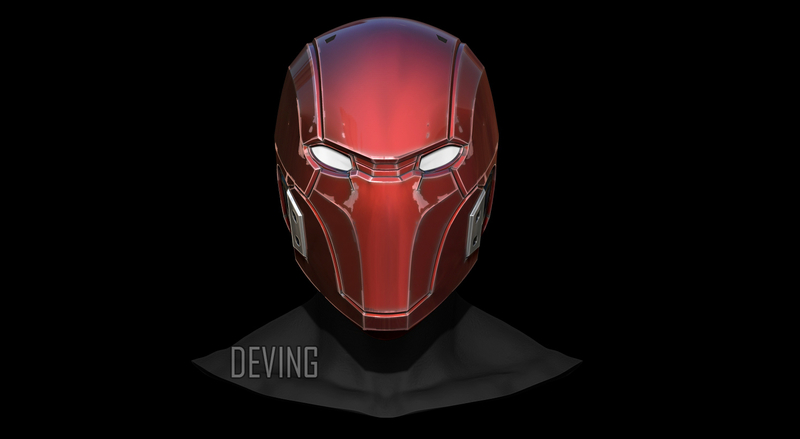 RED HOOD HELMET-INJUSTICE 2 3D print model