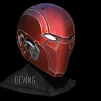 RED HOOD HELMET-INJUSTICE 2 3D print model - Thumbnail 2