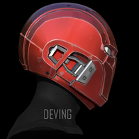 RED HOOD HELMET-INJUSTICE 2 3D print model - Thumbnail 3