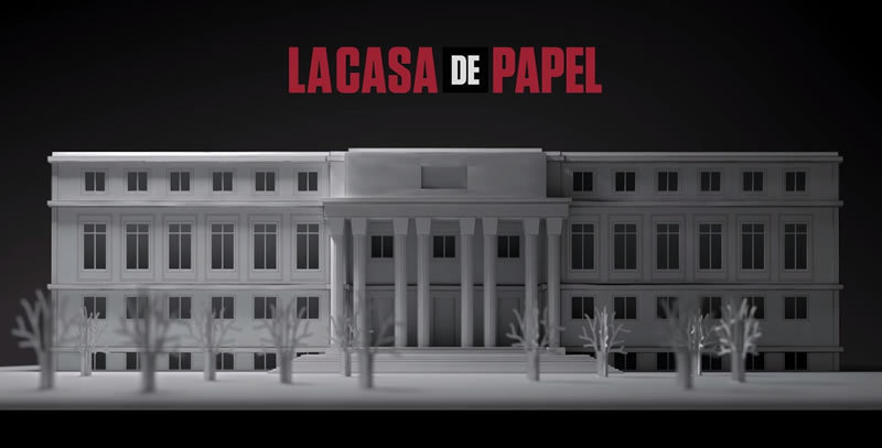 Money Heist CASA DE LA MONEDA Netflix MODEL