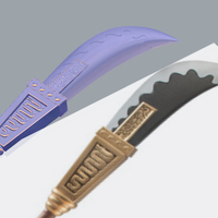 Bisento Spear of white beard One Piece 3D print model - Thumbnail 4