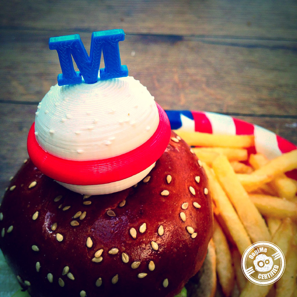 Hamburger Pin (4th of July Special Edition)