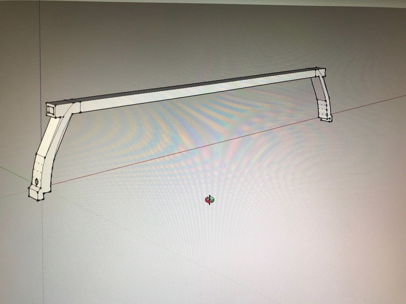 Roof rack D90 -10 / Barre de toit pour Defender 90 et 110