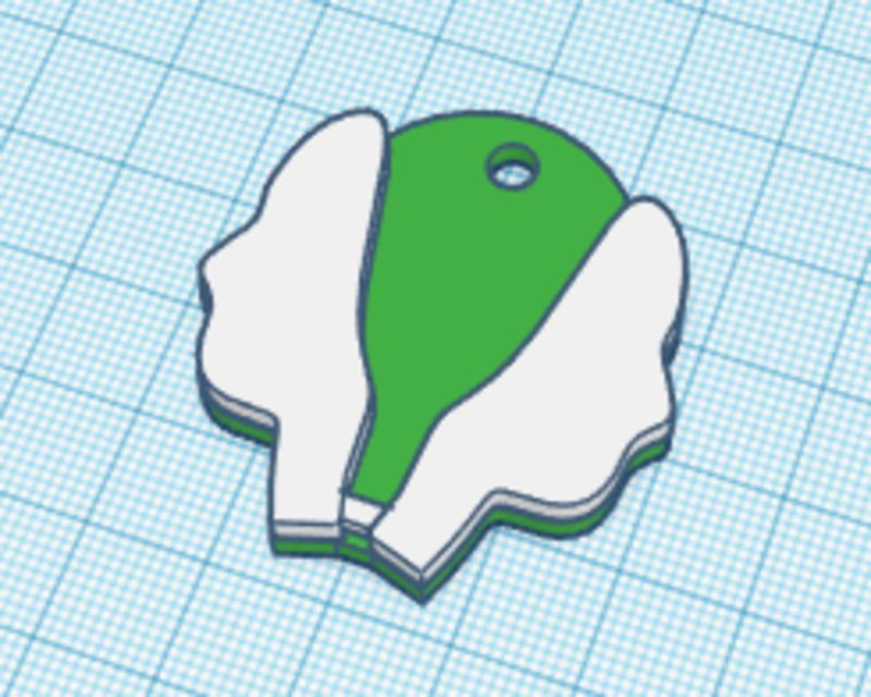 JanusVR NFC Keychain