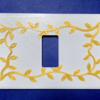 Small Switch plate with trees branches - BTicino model 3D Printing 214353