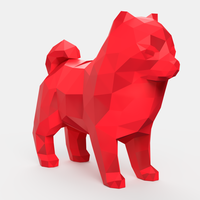 Spitz Low Poly - Thumbnail 3