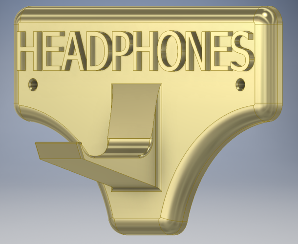 Simple Headphones Stand 3D Print 214376