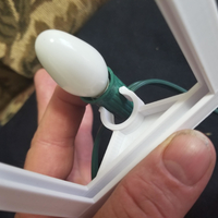 Small Lithophane clip for a C7 Christmas light 3D Printing 214403
