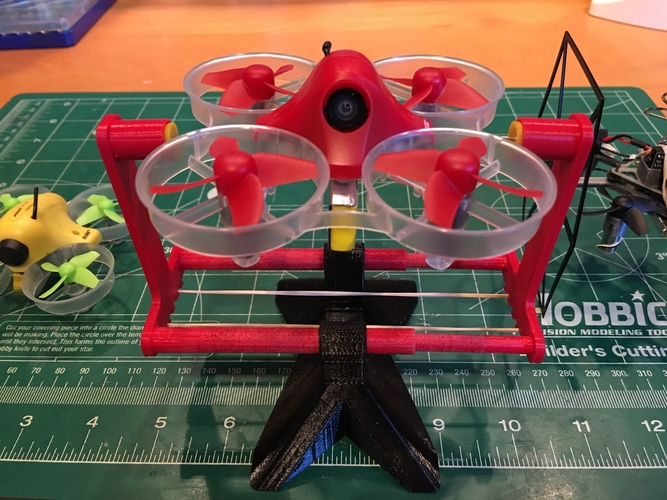 Micro Quadcopter Drone Balancing Tool and Stand 3D Print 214427