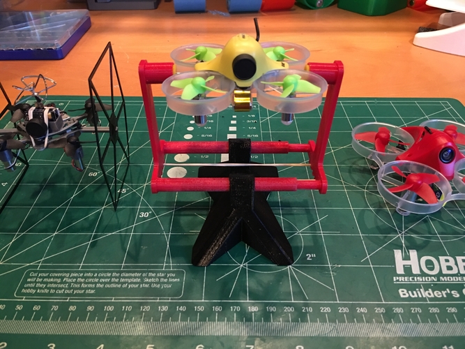 Micro Quadcopter Drone Balancing Tool and Stand 3D Print 214432
