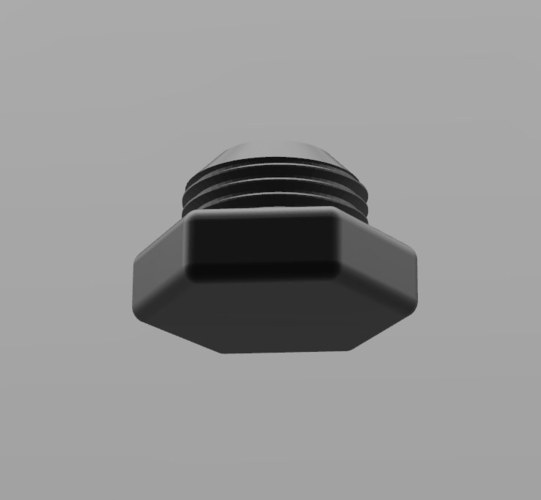 SCUBA - DIN Tank Dust Cap 3D Print 214479