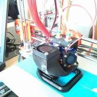 Prusa i3 dual e3dV6 bowden, mount and print cooler shroud - Thumbnail 2