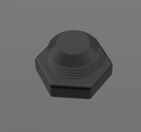 SCUBA - DIN Tank Dust Cap 3D Print 214480