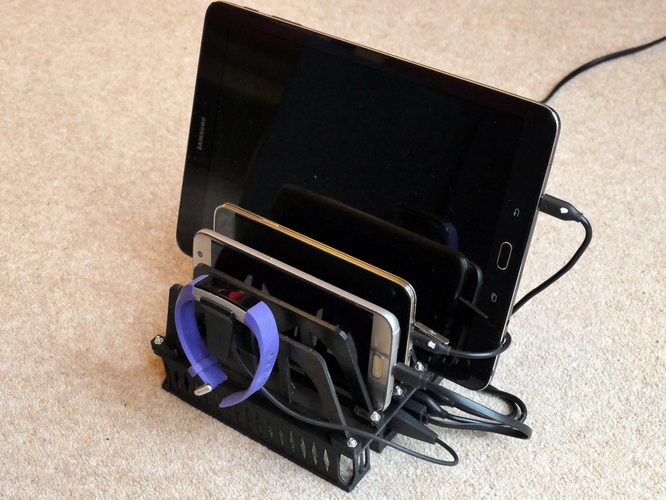 Charge Station for up to 5 mobile devices 3D Print 214534