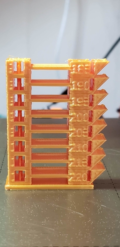 Parametric temperature tower with Slic3r support 3D Print 214621