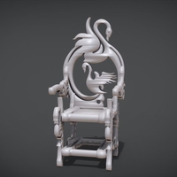 Unique Chair with a Goose motif model - Thumbnail 2