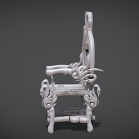 Unique Chair with a Goose motif model - Thumbnail 4