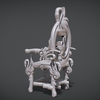 Unique Chair with a Goose motif model - Thumbnail 5