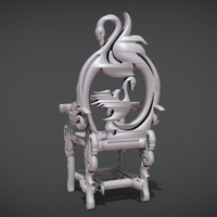 Unique Chair with a Goose motif model - Thumbnail 6