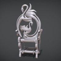 Unique Chair with a Goose motif model - Thumbnail 7
