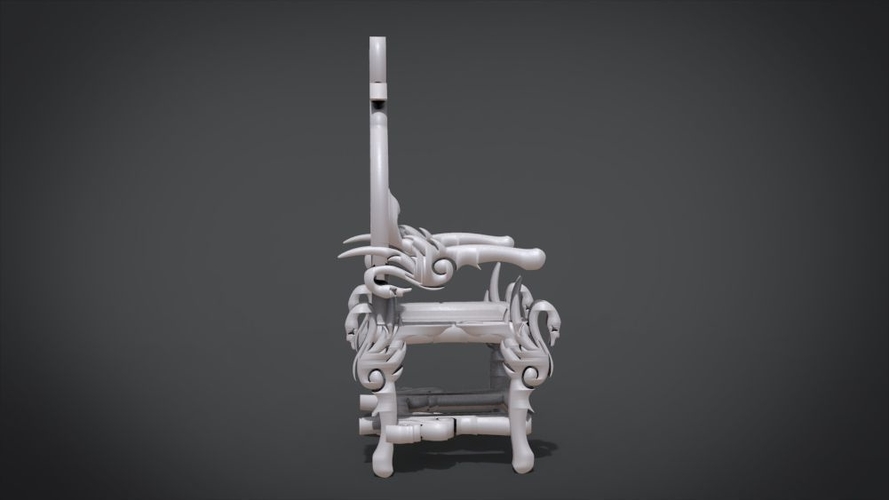 Unique Chair with a Goose motif model 3D Print 214668