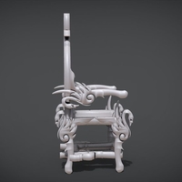 Unique Chair with a Goose motif model - Thumbnail 9