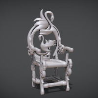 Unique Chair with a Goose motif model - Thumbnail 11